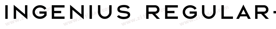 Ingenius Regular字体转换